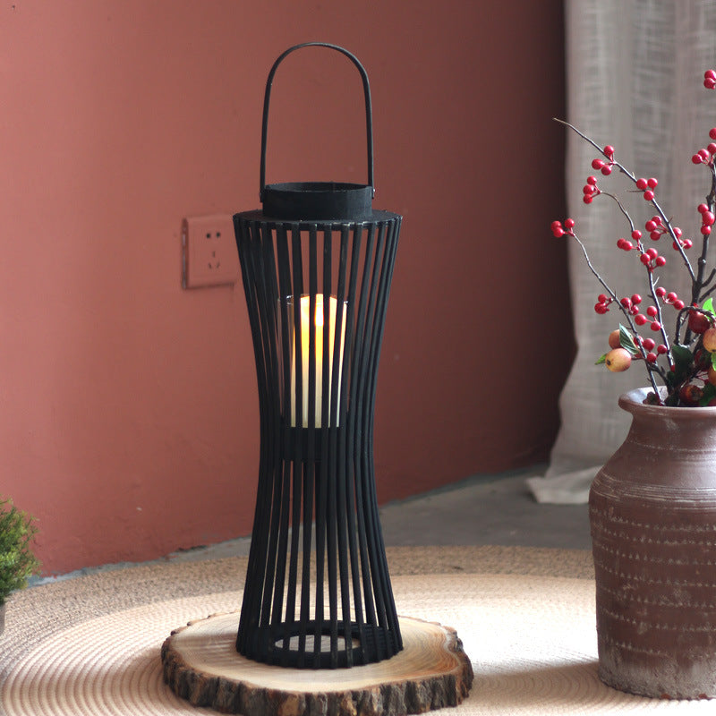 Elegant Lantern made of Woven Wood | High & Bury