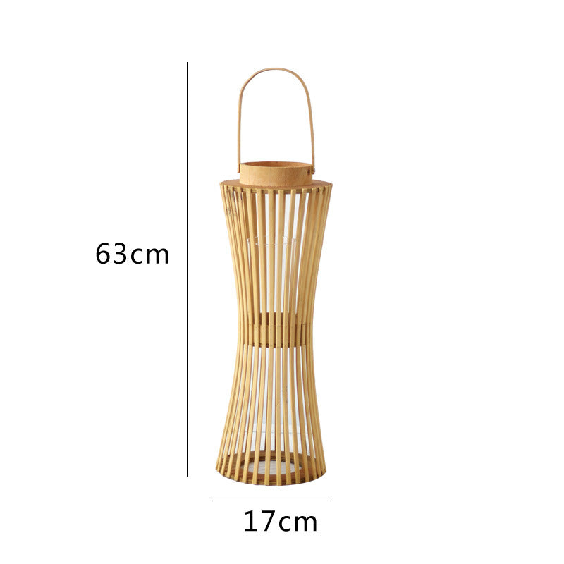 Elegant Lantern made of Woven Wood | High & Bury