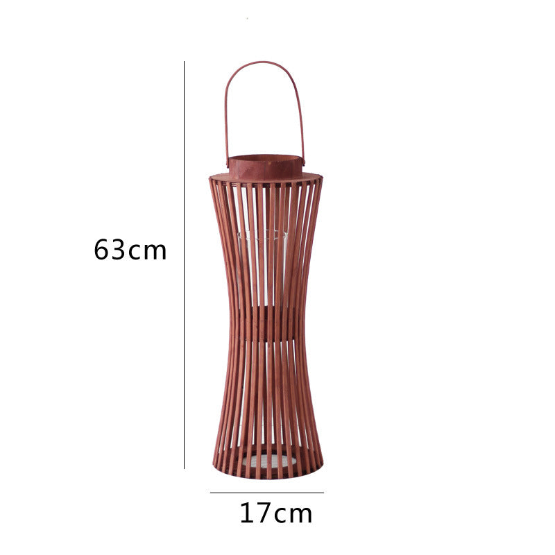 Elegant Lantern made of Woven Wood | High & Bury