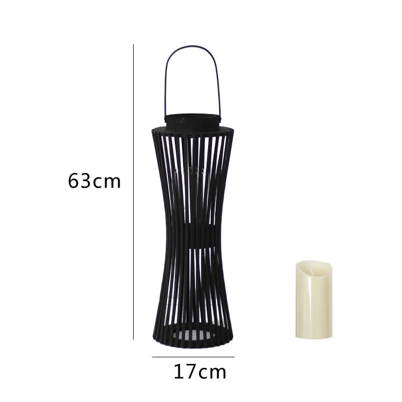 Elegant Lantern made of Woven Wood | High & Bury