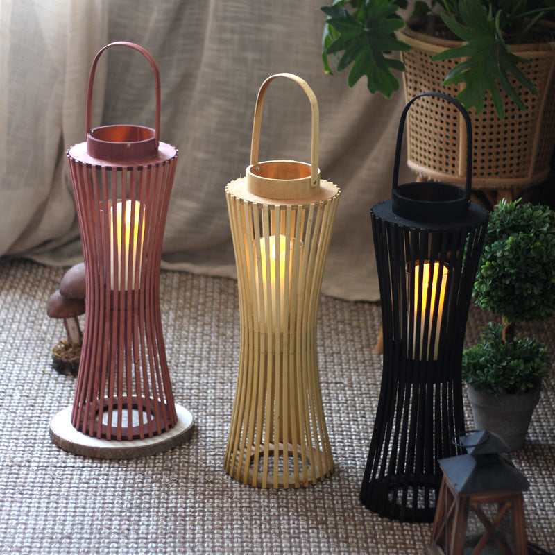 Elegant Lantern made of Woven Wood | High & Bury