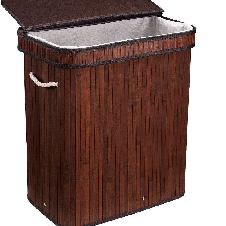 Elegant Laundry Basket made of Natural Bamboo | High & Bury