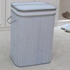 Elegant Laundry Basket made of Natural Bamboo | High & Bury