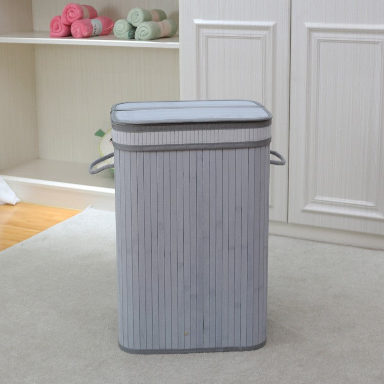 Elegant Laundry Basket made of Natural Bamboo | High & Bury