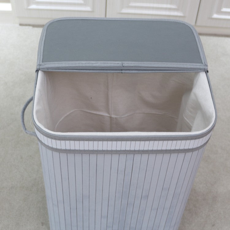 Elegant Laundry Basket made of Natural Bamboo | High & Bury