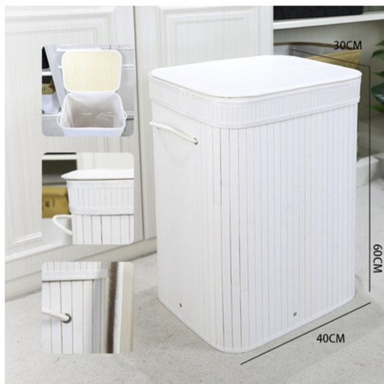 Elegant Laundry Basket made of Natural Bamboo | High & Bury