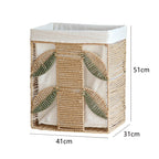 Elegant Laundry Basket made of Natural Wicker with Fabric Lining | High & Bury