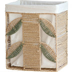 Elegant Laundry Basket made of Natural Wicker with Fabric Lining | High & Bury