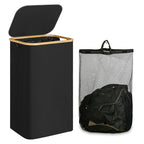 Elegant Laundry Basket with Removable Inner Bag | High & Bury