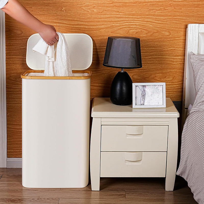 Elegant Laundry Basket with Removable Inner Bag | High & Bury