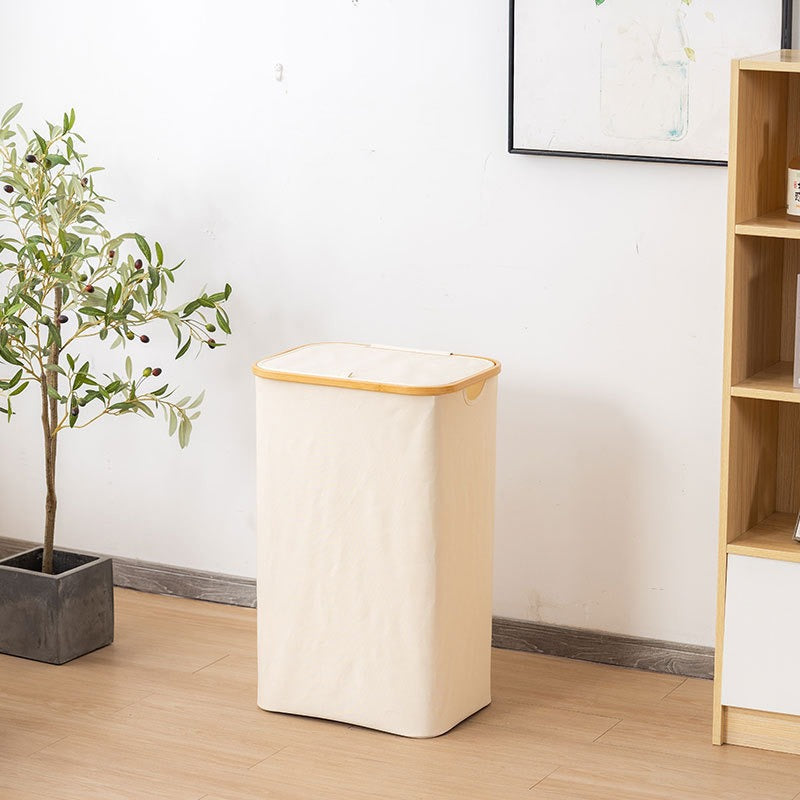 Elegant Laundry Basket with Removable Lid | High & Bury
