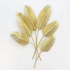 Elegant Leaf-Inspired Metal Wall Art | High & Bury