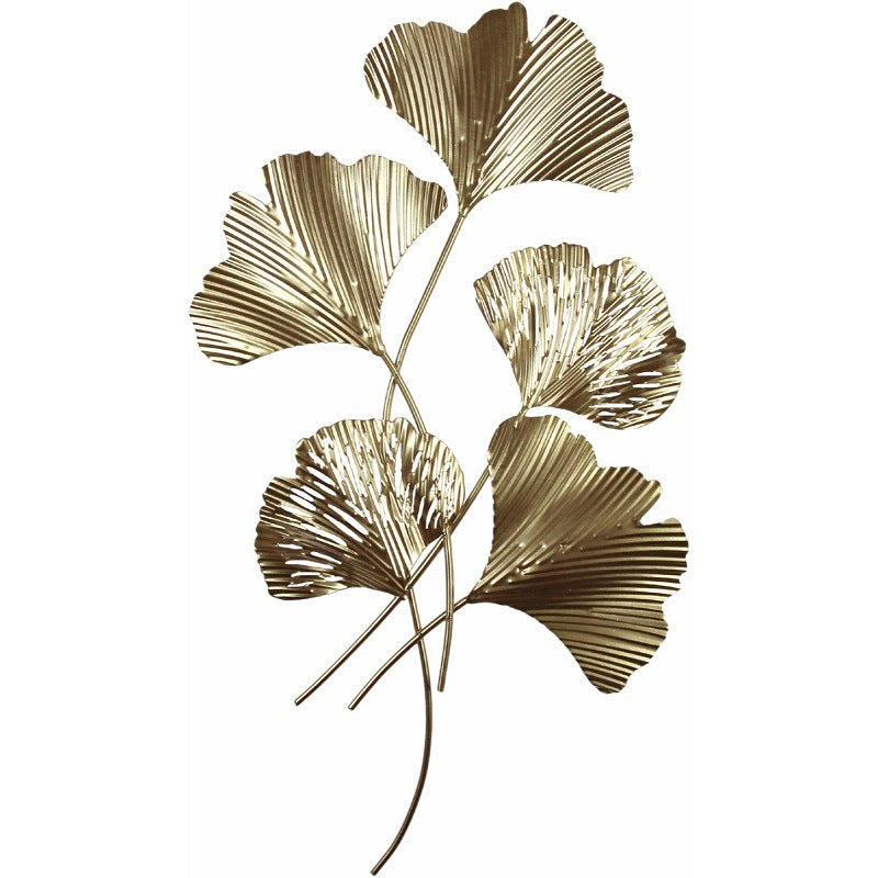 Elegant Leaf-Inspired Metal Wall Art | High & Bury