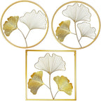 Elegant Leaf-Inspired Metal Wall Art | High & Bury
