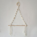 Elegant Macrame Plant Hanger Yellow Gray | High & Bury