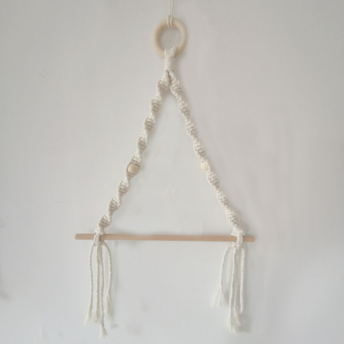 Elegant Macrame Plant Hanger Yellow Gray | High & Bury