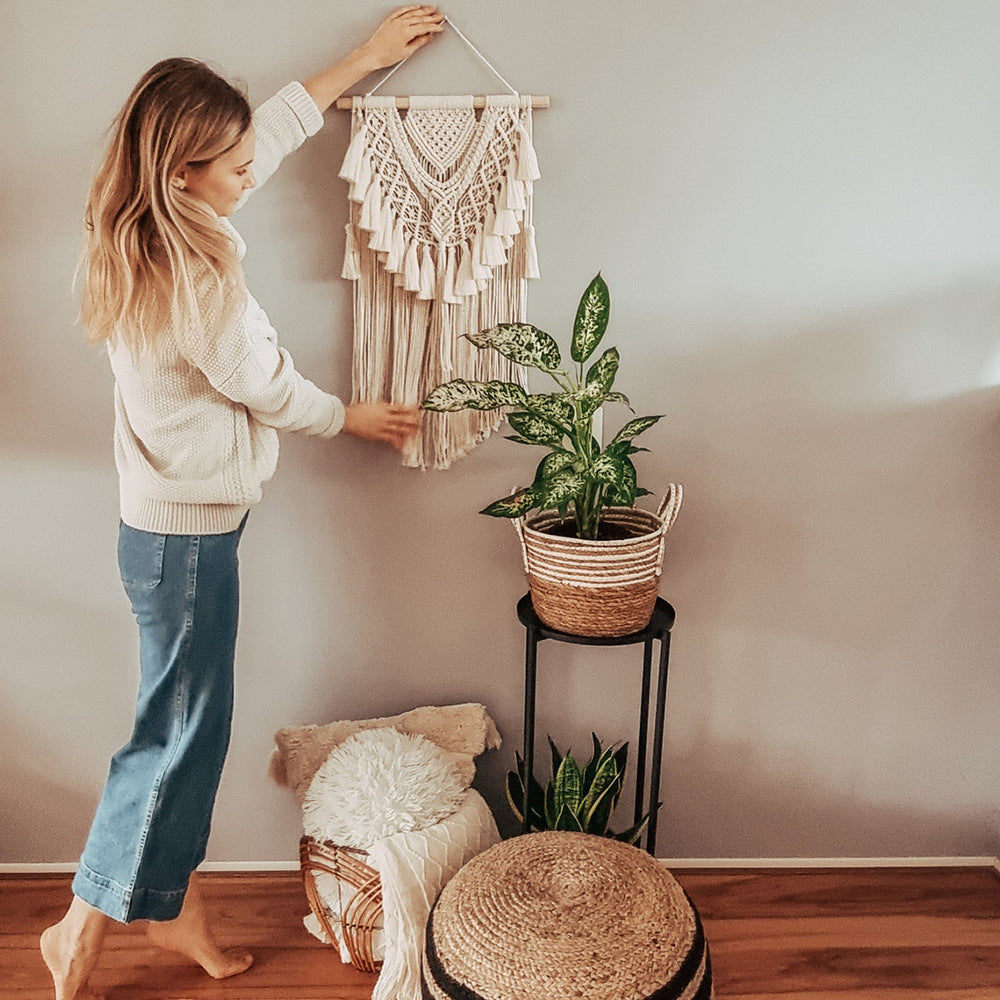 Elegant Macrame Wall Hanging in Bohemian Style | High & Bury