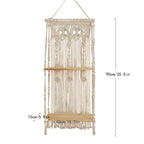 Elegant Macrame Wall Hanging Shelf | High & Bury