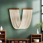 Elegant Macrame Wall Hanging with Wooden Frame | High & Bury