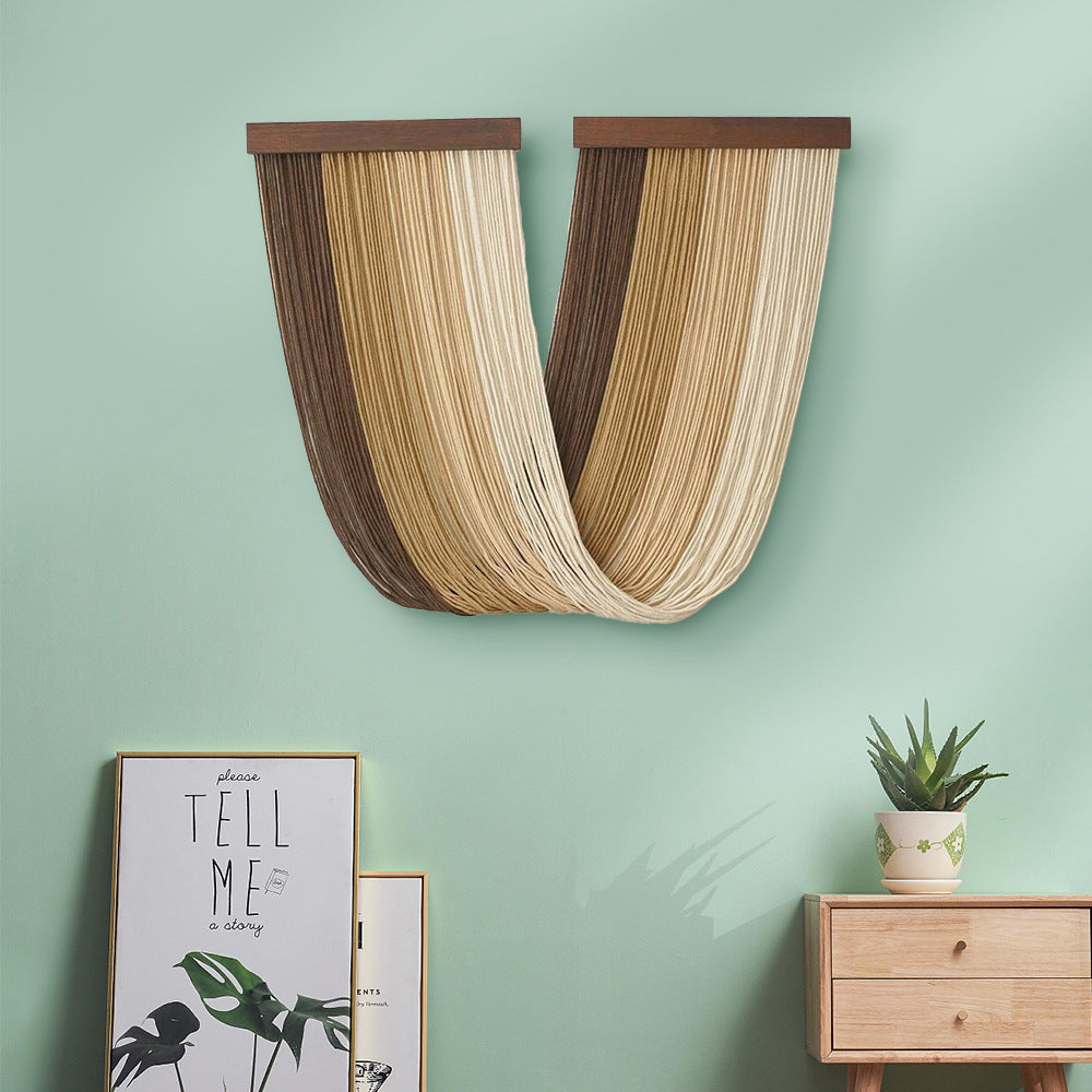 Elegant Macrame Wall Hanging with Wooden Frame | High & Bury