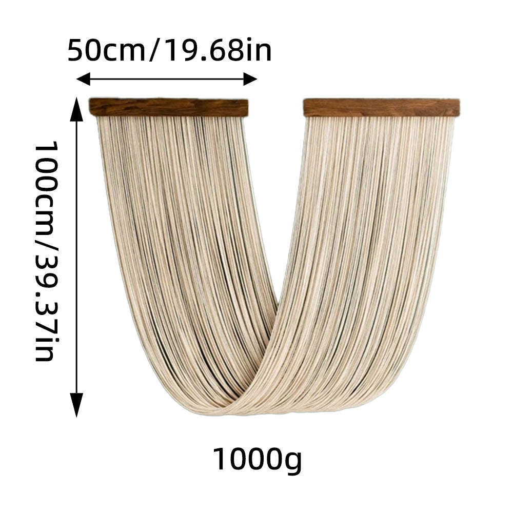 Elegant Macrame Wall Hanging with Wooden Frame | High & Bury