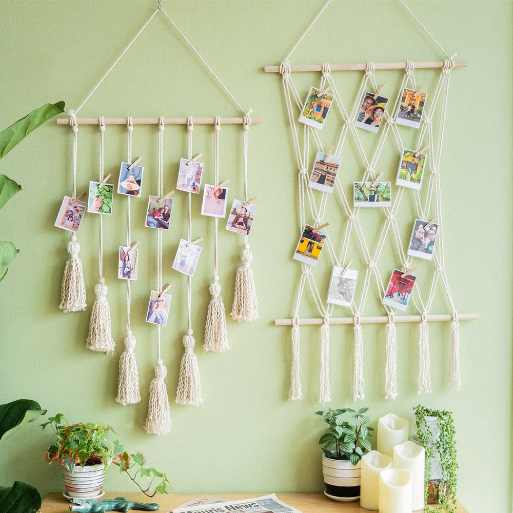 Elegant Macrame Wall Tapestry with Artistic Design | High & Bury