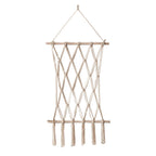 Elegant Macrame Wall Tapestry with Artistic Design | High & Bury
