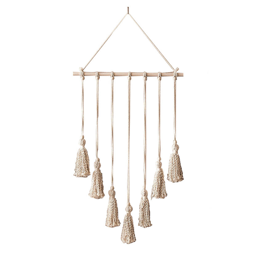 Elegant Macrame Wall Tapestry with Artistic Design | High & Bury
