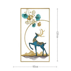 Elegant Metal Deer Wall Art Sculpture | High & Bury