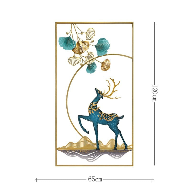 Elegant Metal Deer Wall Art Sculpture | High & Bury
