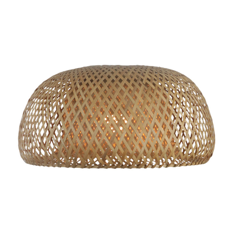 Elegant Pendant Lamp made of Hand-Woven Rattan | High & Bury