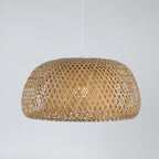 Elegant Pendant Lamp made of Hand-Woven Rattan | High & Bury