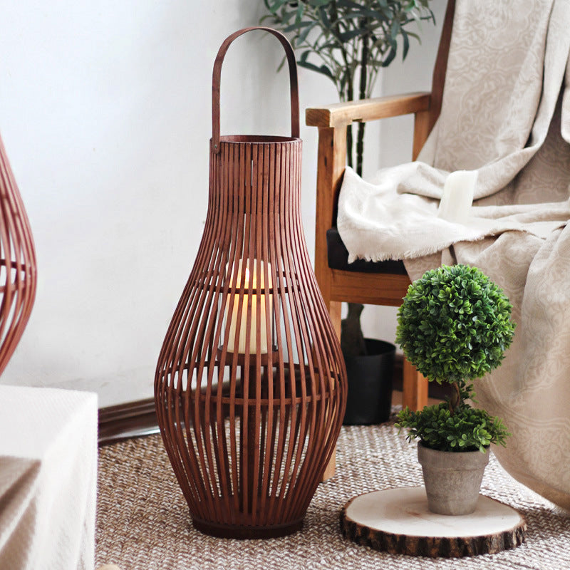 Elegant Rattan Lantern | High & Bury