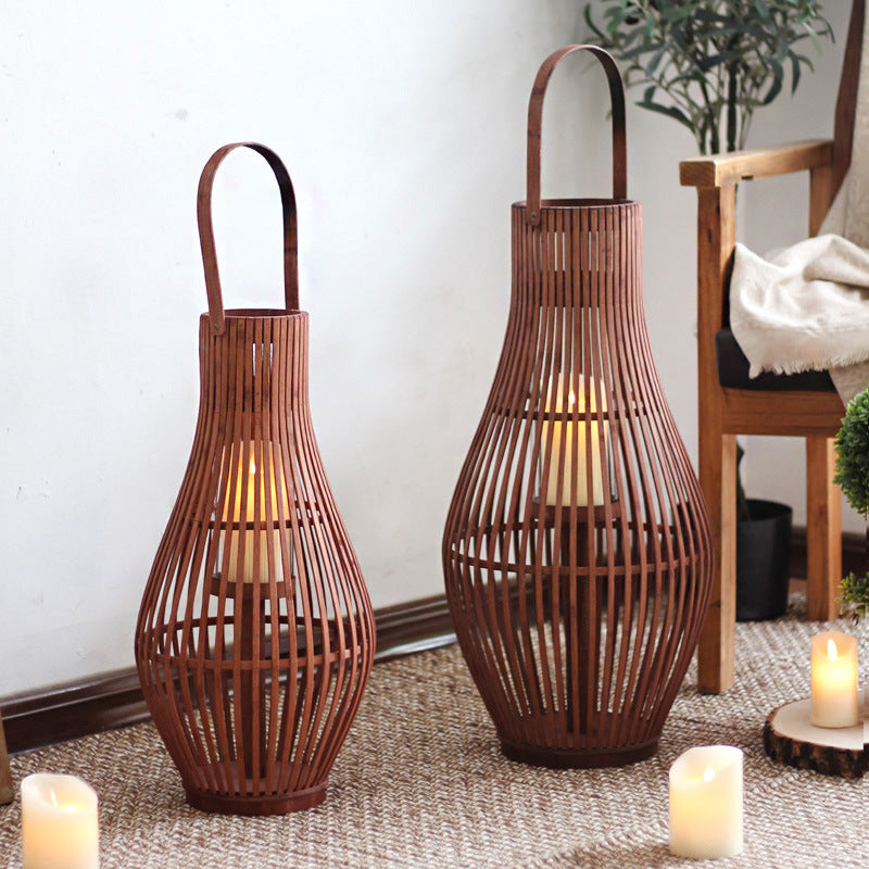 Elegant Rattan Lantern | High & Bury
