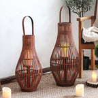 Elegant Rattan Lantern | High & Bury