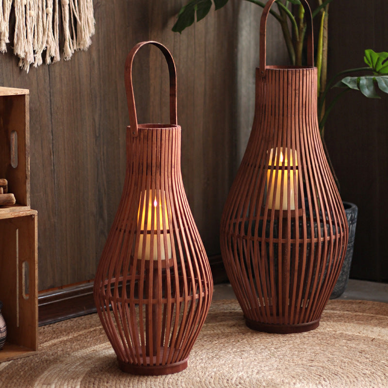 Elegant Rattan Lantern | High & Bury