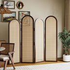 Elegant Rattan Room Divider | High & Bury