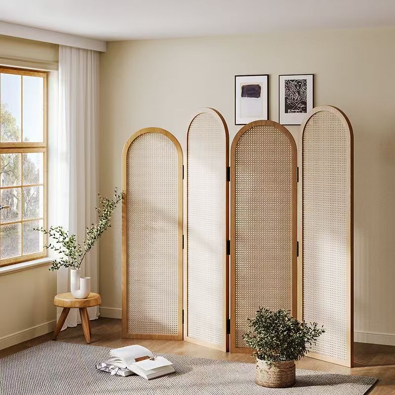 Elegant Rattan Room Divider | High & Bury