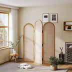 Elegant Rattan Room Divider | High & Bury