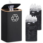 Elegant Recycling Bin with Removable Lid and Compartments | High & Bury