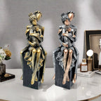 Elegant Sculpture of a Romantic Couple | High & Bury