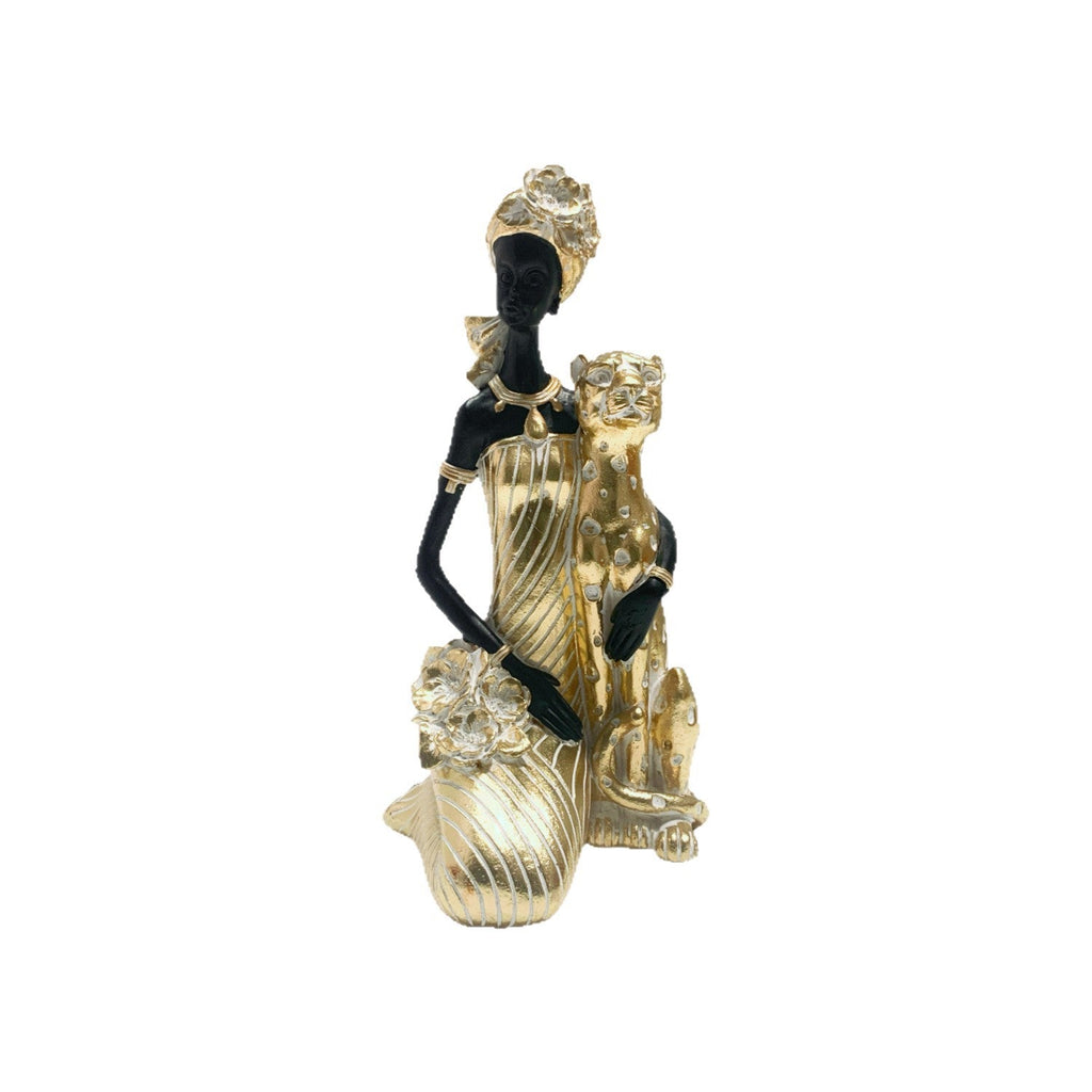 Elegant Sculpture with Leopard | High & Bury