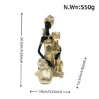 Elegant Sculpture with Leopard | High & Bury
