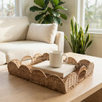 Elegant Serving Basket in Wave Pattern | High & Bury