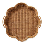 Elegant Serving Basket made of Hand-Woven Natural Material | High & Bury