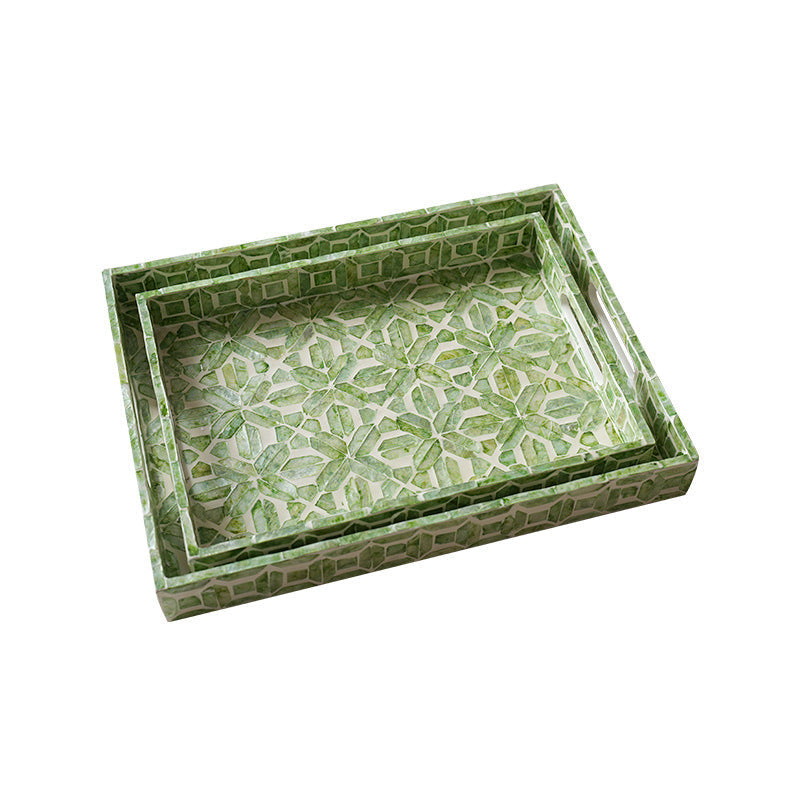 Elegant Serving Plate with Floral Relief Design | High & Bury