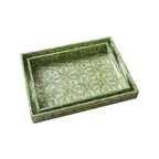 Elegant Serving Plate with Floral Relief Design | High & Bury