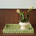 Elegant Serving Plate with Floral Relief Design | High & Bury