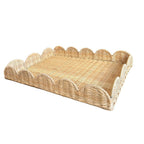 Elegant Serving Tray made of Woven Material | High & Bury