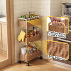 Elegant Storage Basket made of Natural Rattan | High & Bury